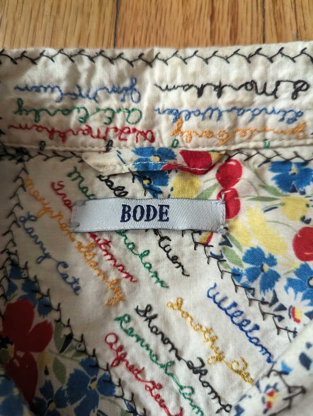 Bode BODE Printed Embroidered Cotton Shirt - image 2