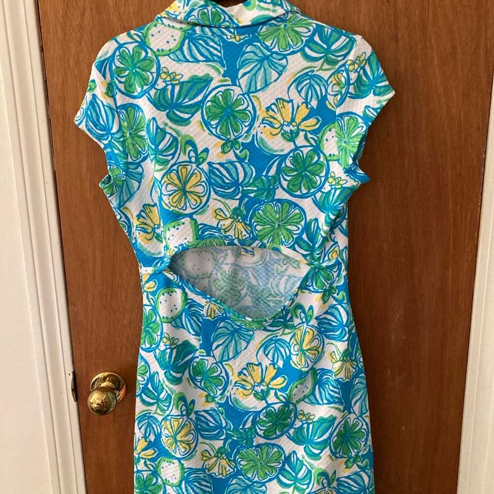 Lily Pulitzer Rayna Polo Dress Lola Lemon Lime Pr… - image 4