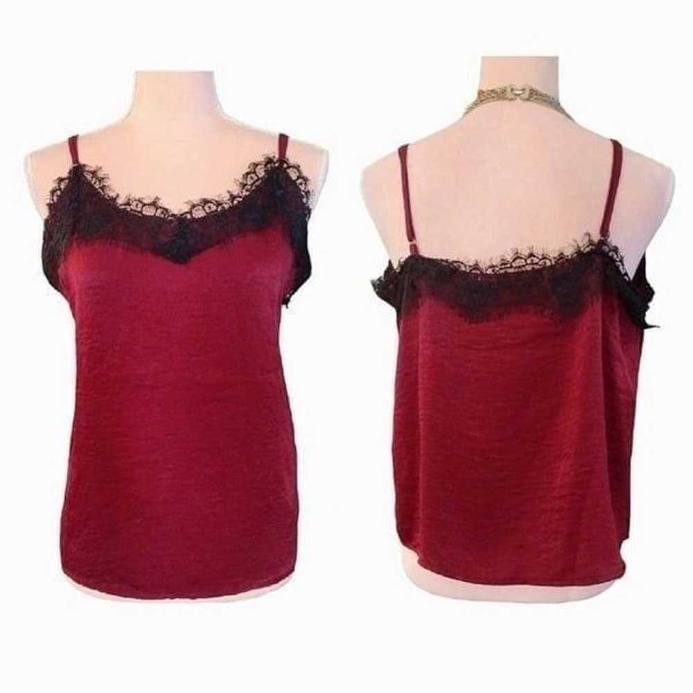 2 Vintage Y2K Sleeveless Satin Lace Trimmed Camis… - image 8