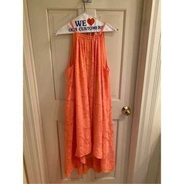 Rachel Rachel Roy Orange Floral Handkerchief Dress