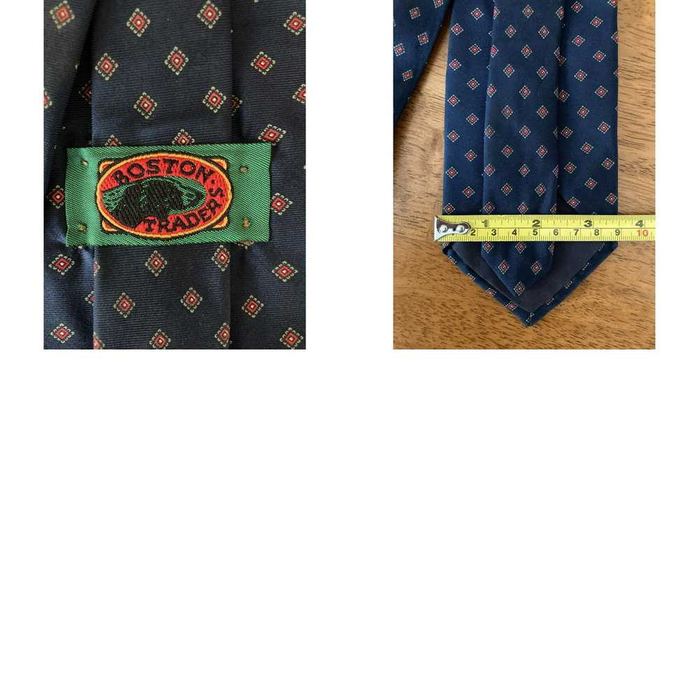 Vintage Boston Traders Men's Necktie Tie Navy Blu… - image 4