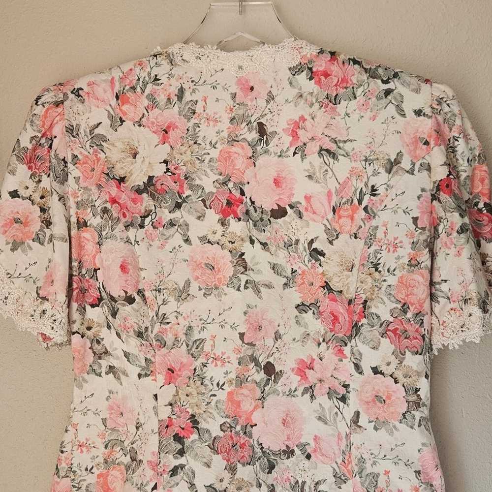 Vintage Nah Nah Collections USA Cream Pink Floral… - image 6