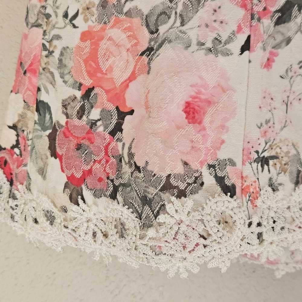 Vintage Nah Nah Collections USA Cream Pink Floral… - image 8