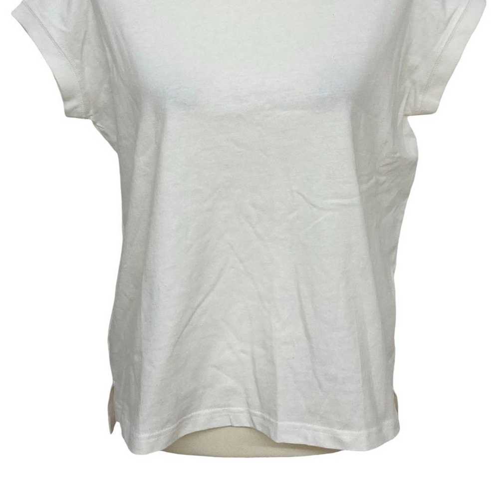 LAKOLE White T-Shirt/Cut and Sew Casual S - image 4