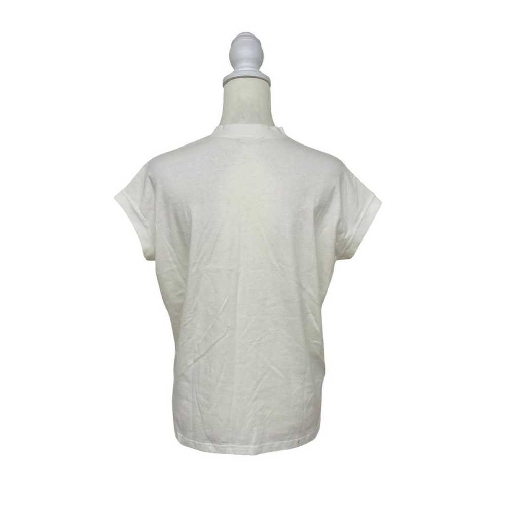 LAKOLE White T-Shirt/Cut and Sew Casual S - image 7