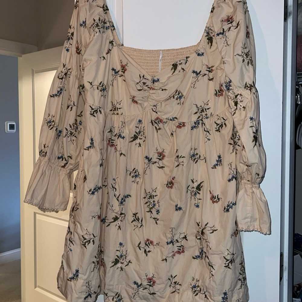 Anthropologie Long-Sleeve Floral Embroidered Mini… - image 10