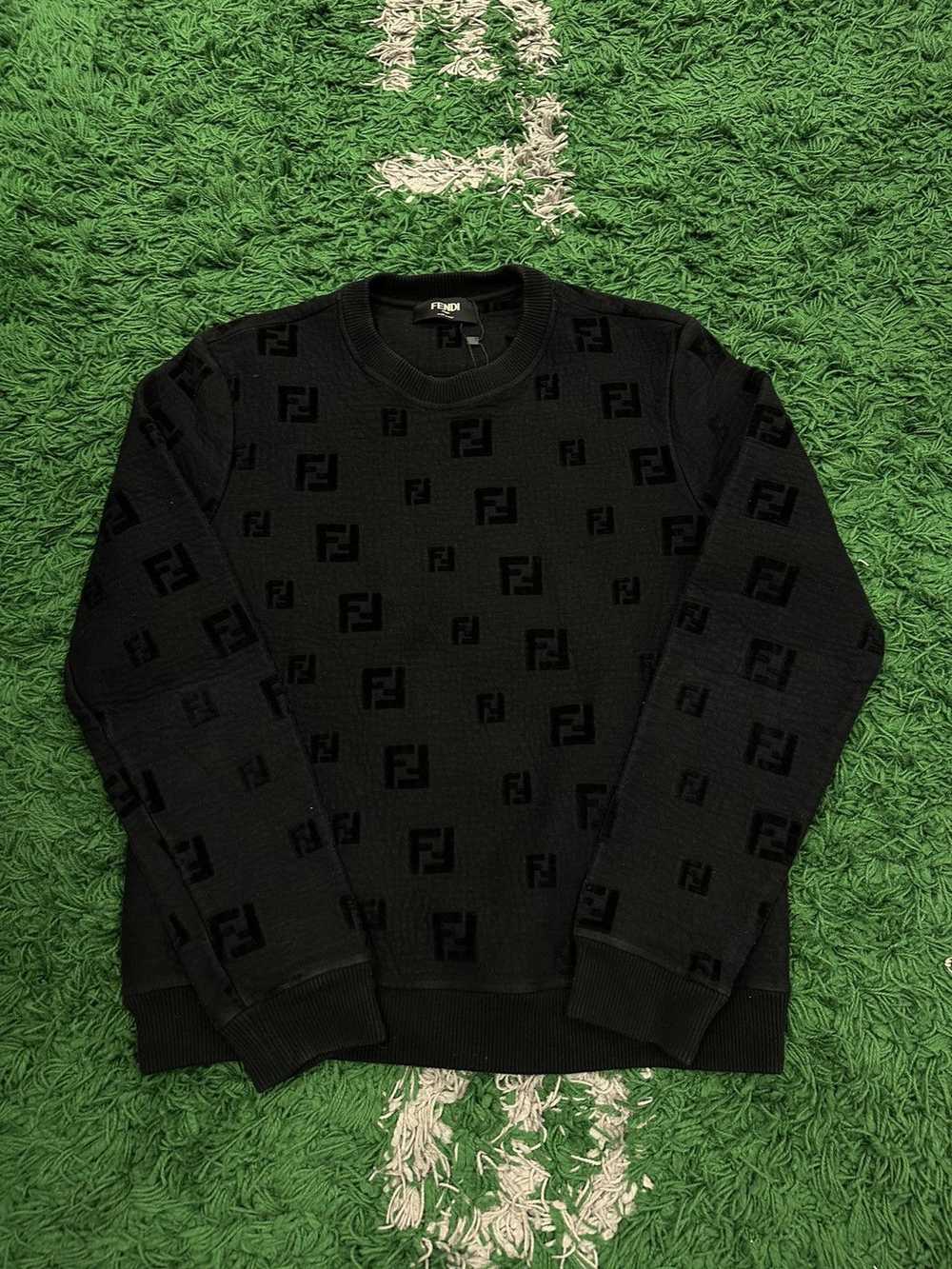 Fendi Fendi Monogram Felt Crewneck - image 1