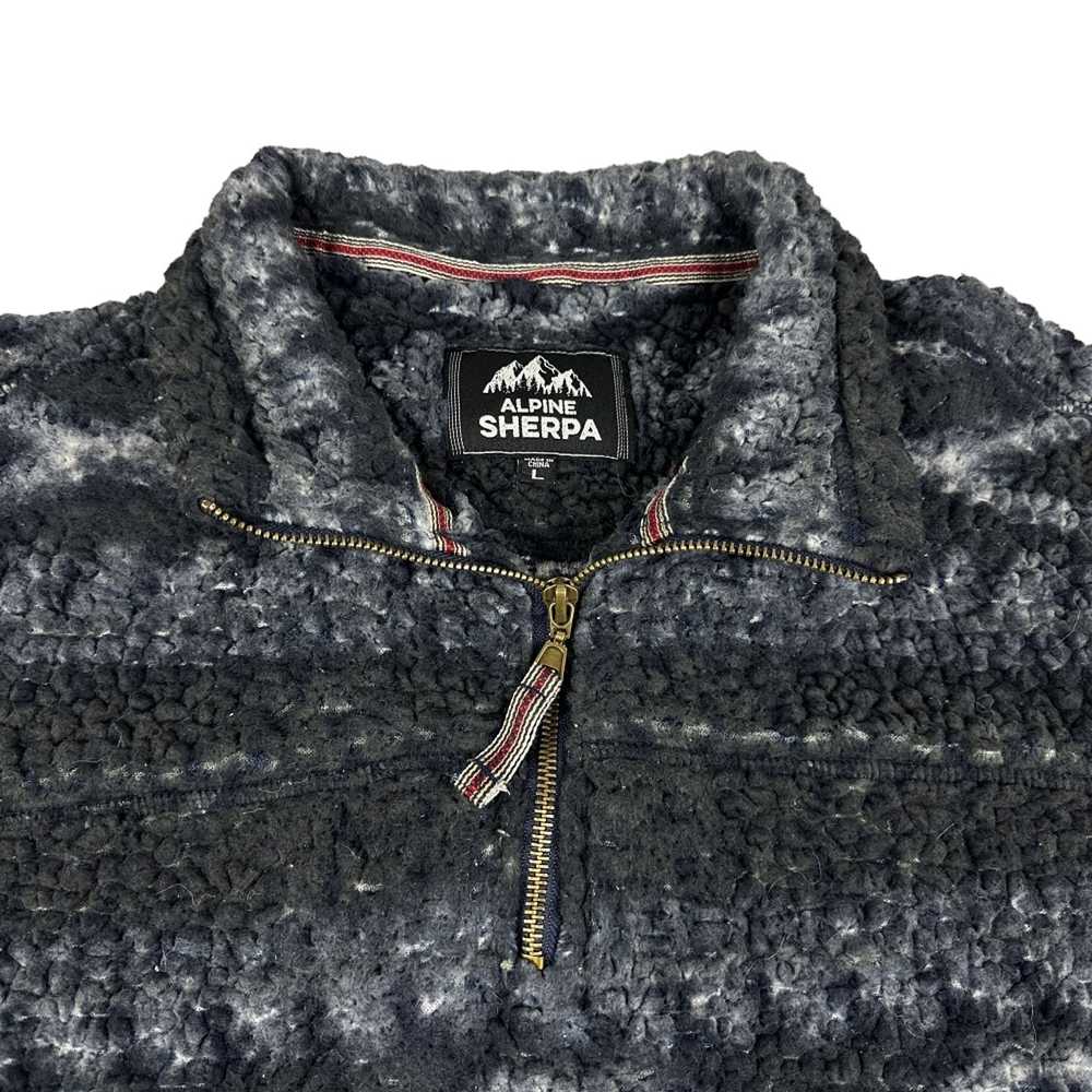 Other Alpine Sherpa Sweater Blue Black Aztec Prin… - image 2