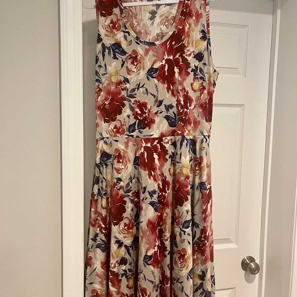 LuLaRoe Nicki Dress- Sleeveless, pockets, XL - image 1