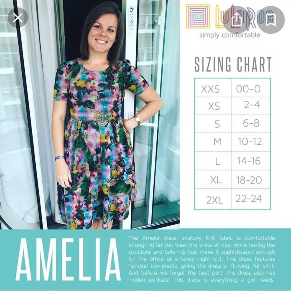 Lularoe Amelia - unicorn sunflower print - image 4