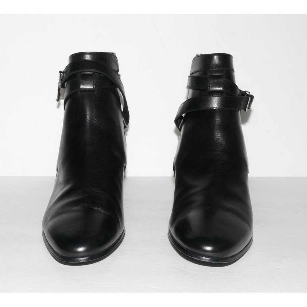 Saint Laurent West Jodhpur leather buckled boots - image 2