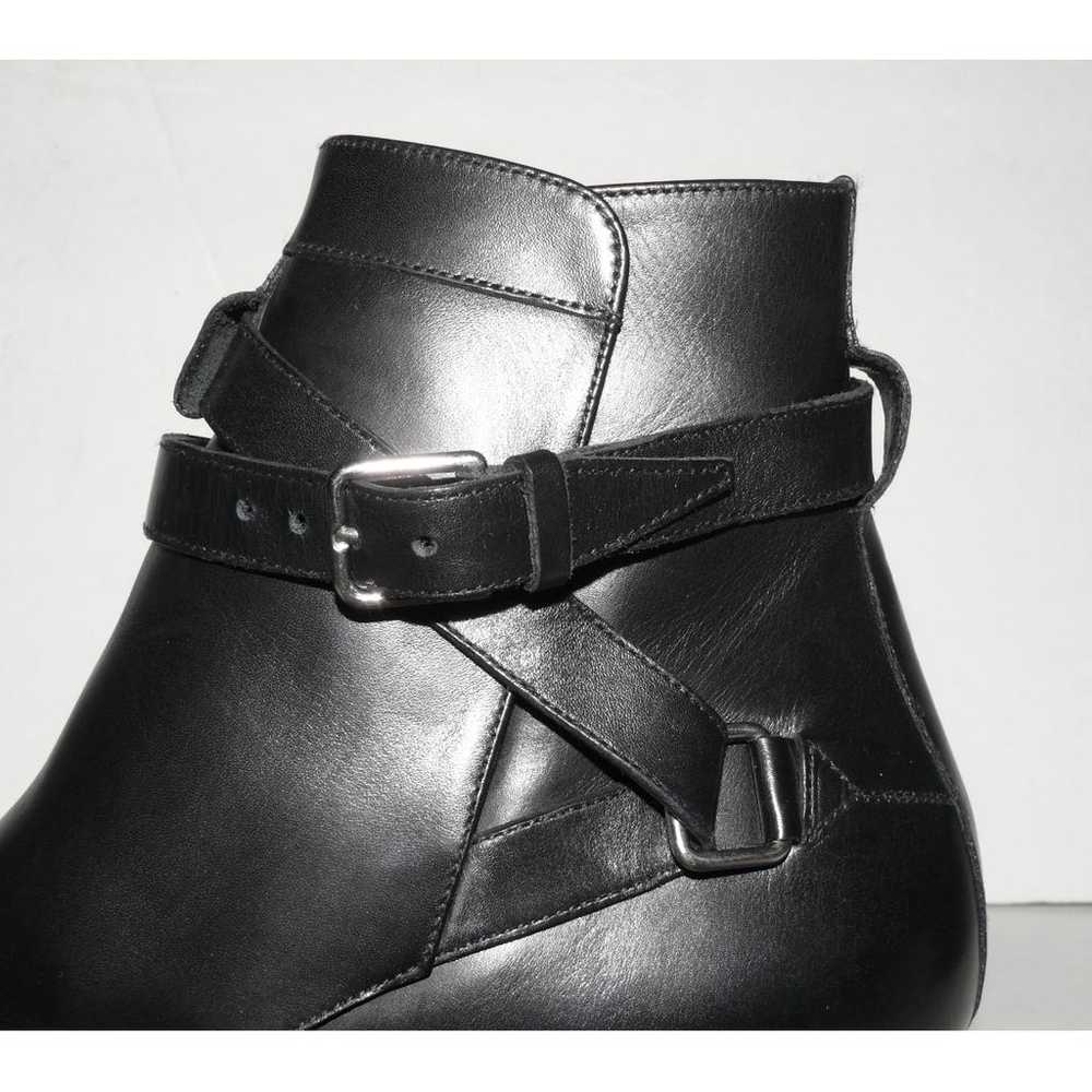 Saint Laurent West Jodhpur leather buckled boots - image 4