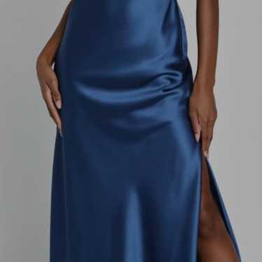 Satin slip maxi dress