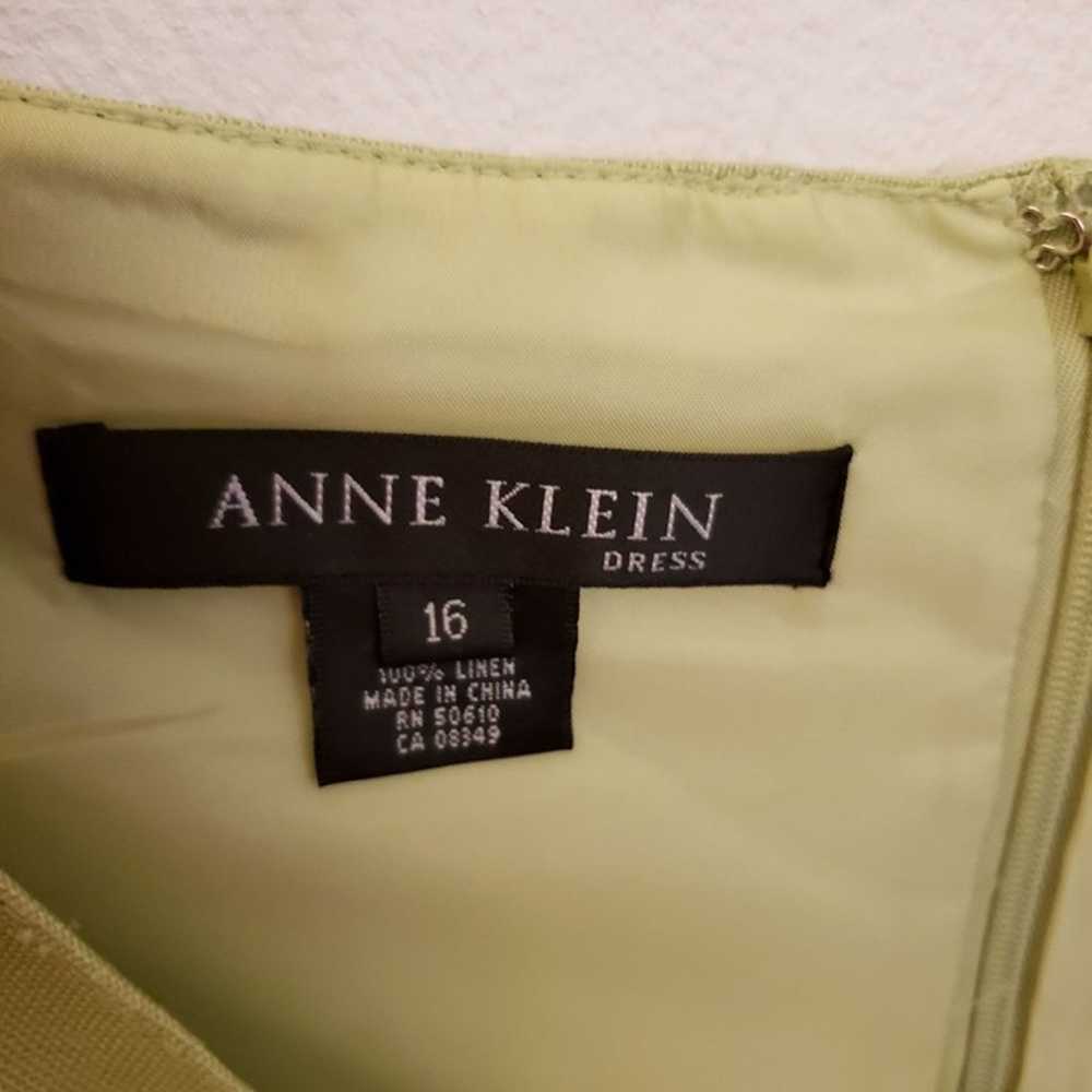 Anne Klein Fully LIned 100% LInen Sleeveless Plea… - image 8