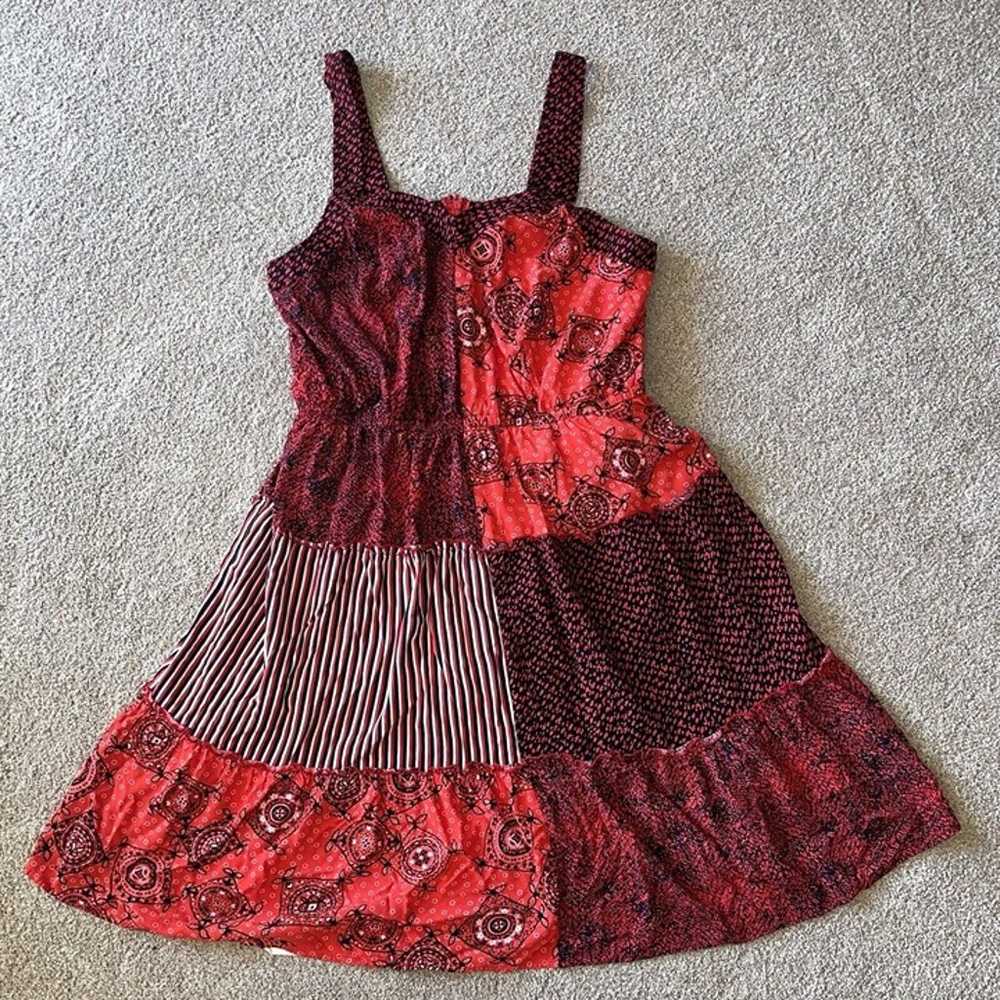 Lane Bryant Womens TANK DRESS 16 Red Bandana Patc… - image 10