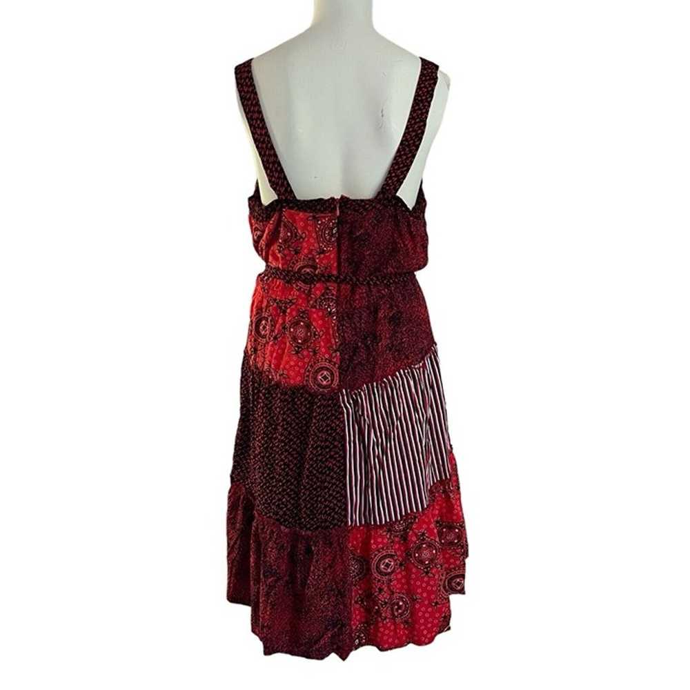 Lane Bryant Womens TANK DRESS 16 Red Bandana Patc… - image 2