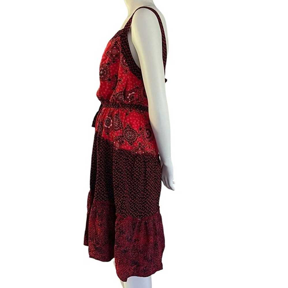 Lane Bryant Womens TANK DRESS 16 Red Bandana Patc… - image 3