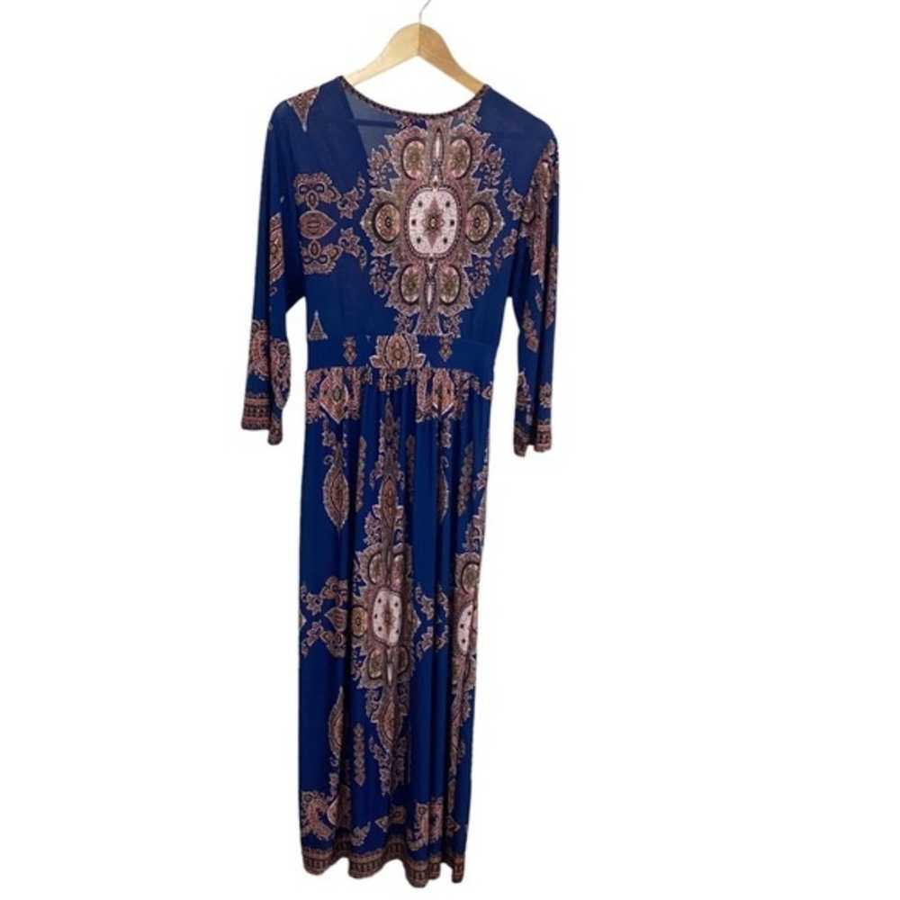 Sapogee Paisley Maxi Dress Bohemian Boho Size 1X - image 10