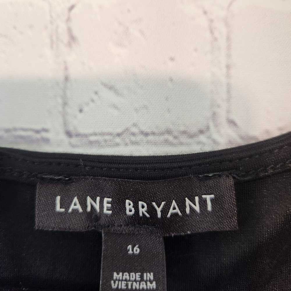 Lane Bryant Black Ponte Twist-Neck Keyhole Bodyco… - image 3