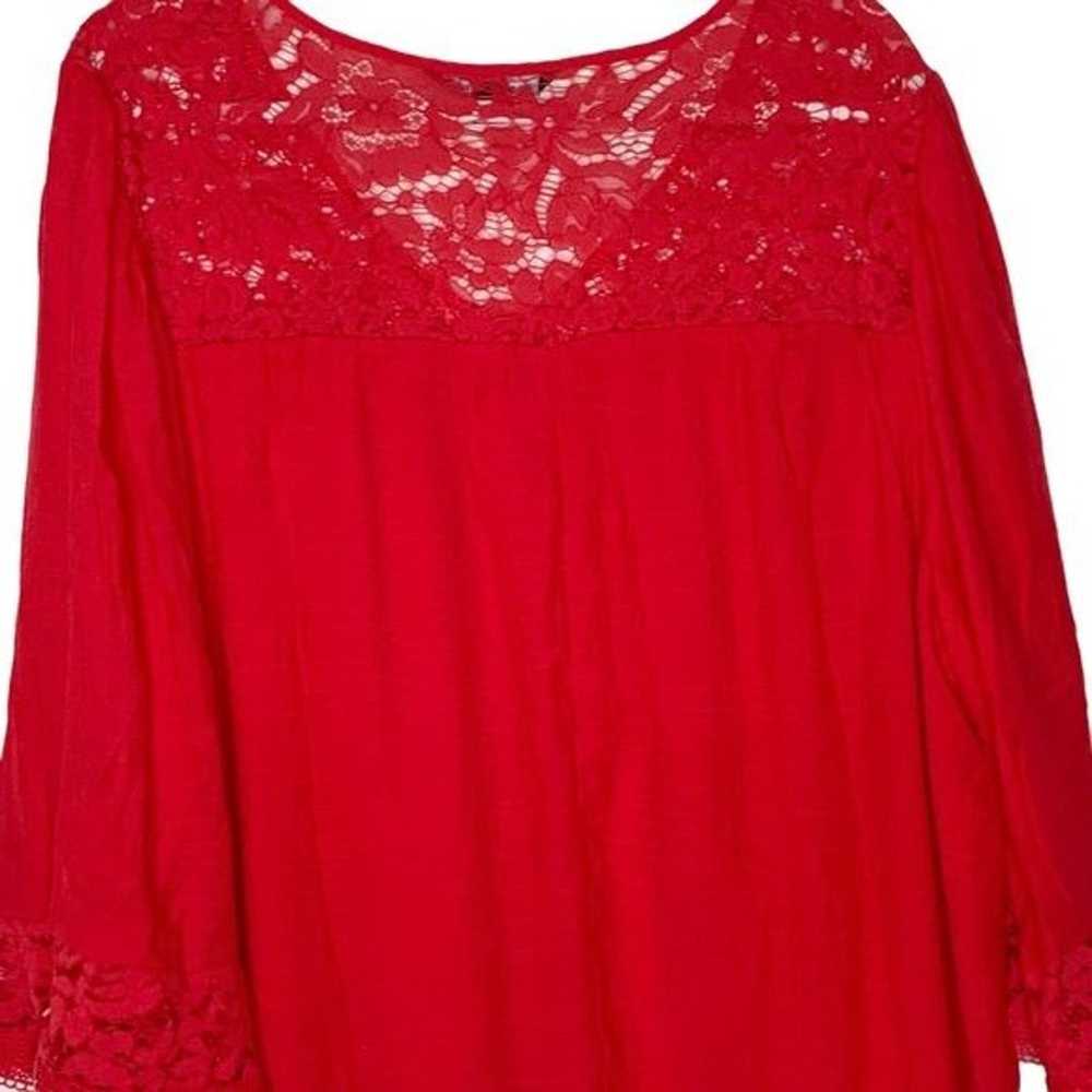 Zac & Rachel red shift dress. Long sleeves with l… - image 8