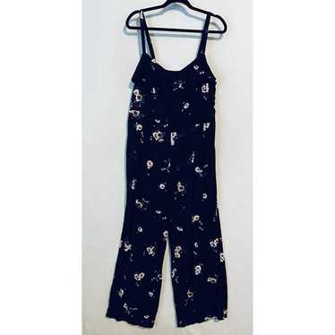 Torrid Jumpsuit Womens 2X Black Floral Sleeveless… - image 1