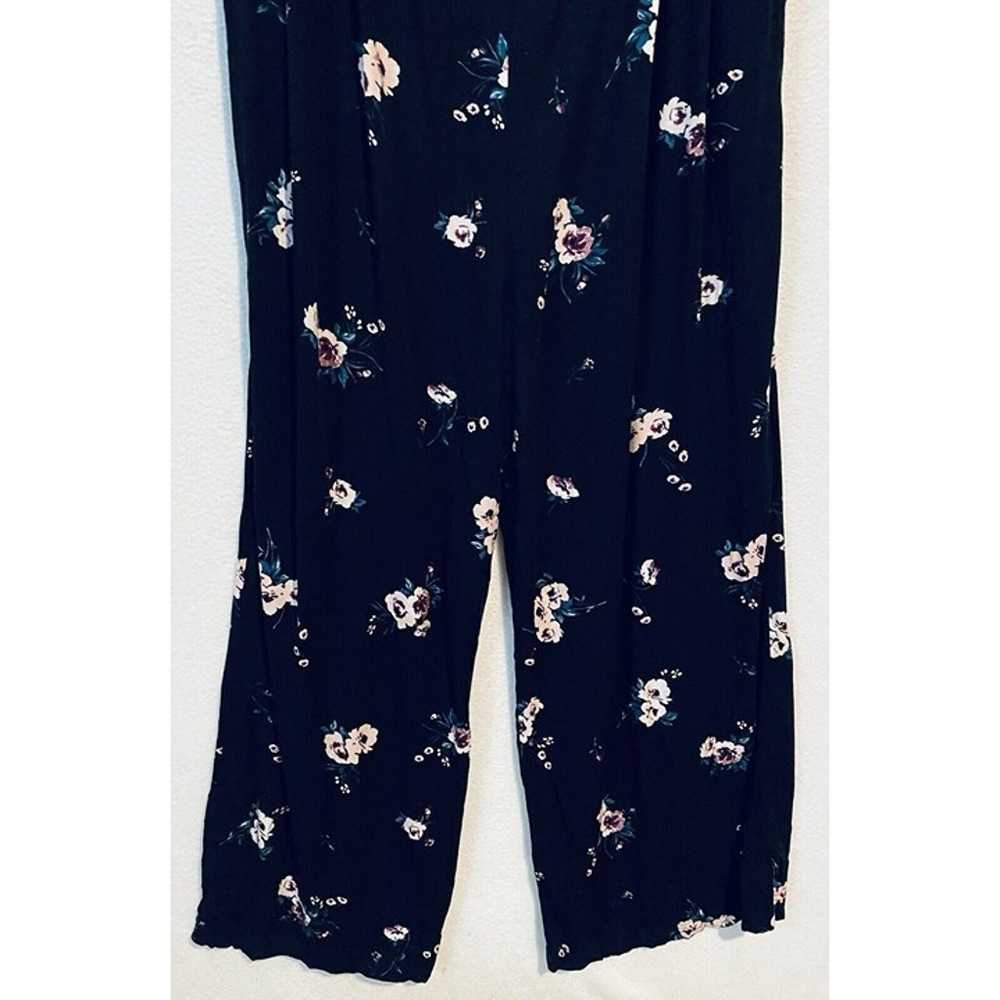 Torrid Jumpsuit Womens 2X Black Floral Sleeveless… - image 3