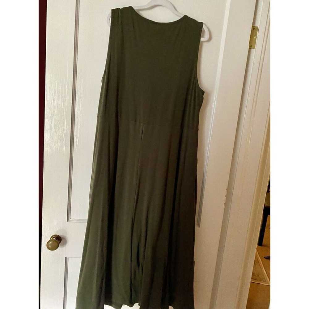 Torrid 2 2X Olive Green Maxi Dress Sleeveless Fal… - image 5