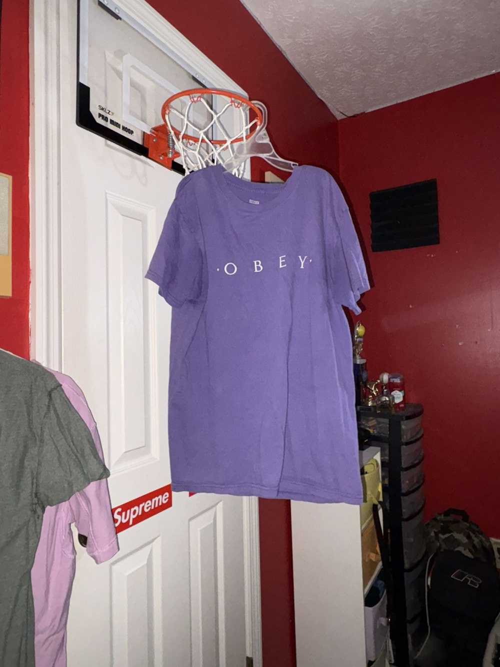 Obey PURPLE OBEY TEE *RARE* - image 1