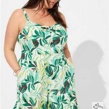 Torrid Challis Tie-Front Romper