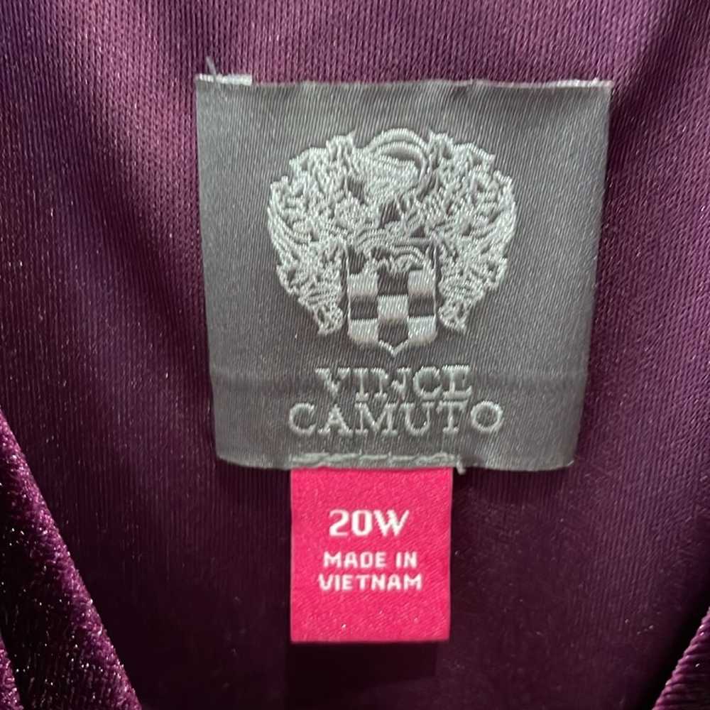 Vince Camuto velveteen purple ruched dress - image 4