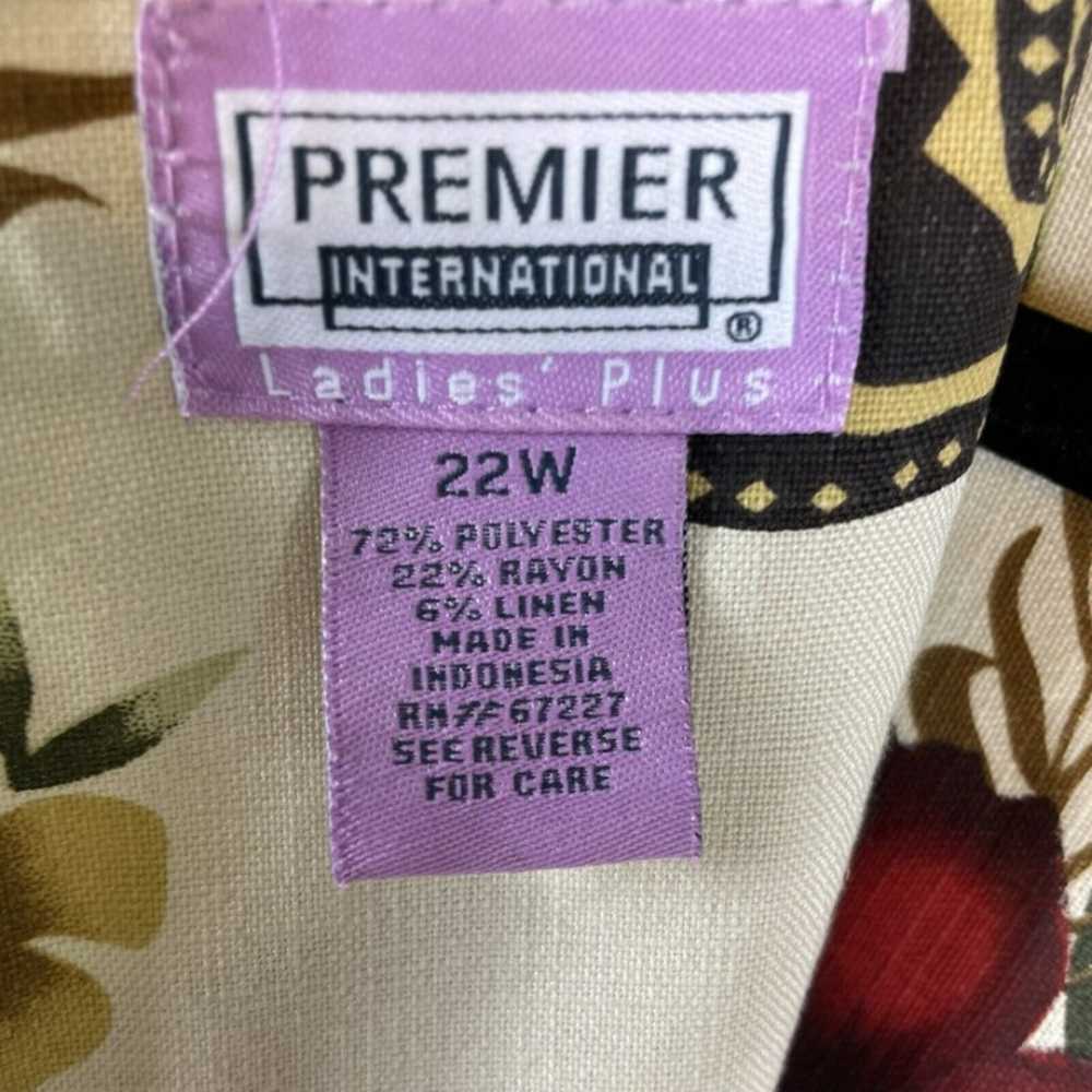 Ladies Plus Size 22W Premier International Floral… - image 4