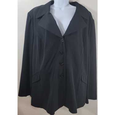 Other Lane Bryant Black Notched Collar 4 Button B… - image 1