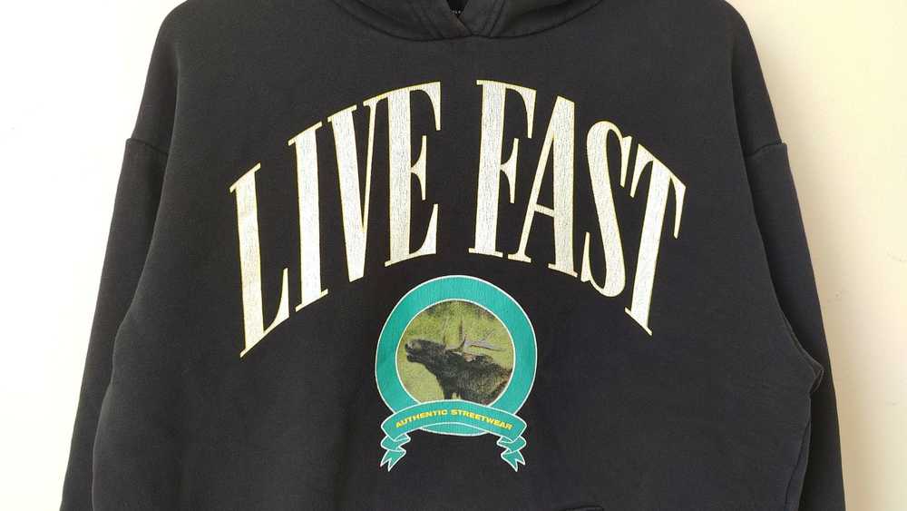 LFDY LFDY Live Fast Streetwear Vintage Hoodie Swe… - image 2