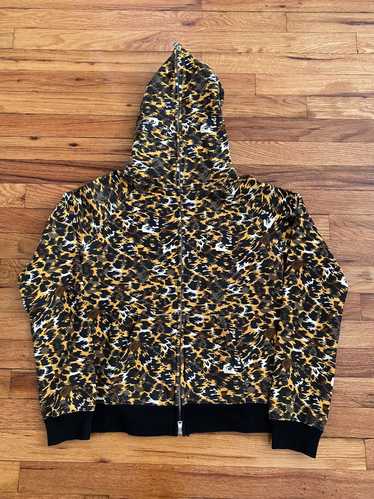 Bape Bape cheetah print full zip