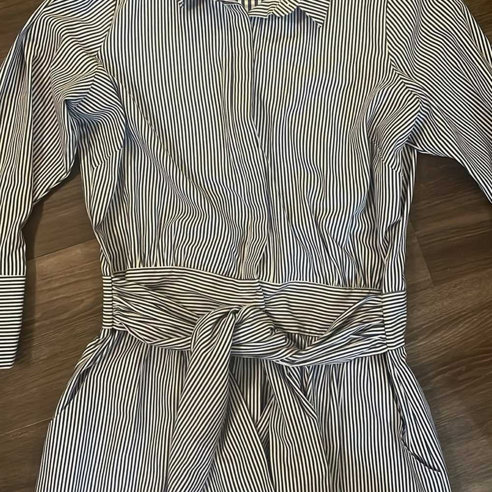 Gretchen Scott Long Sleeve Pinstripe Dress - image 4