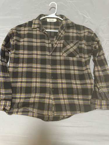 Streetwear Plaid flannel button up