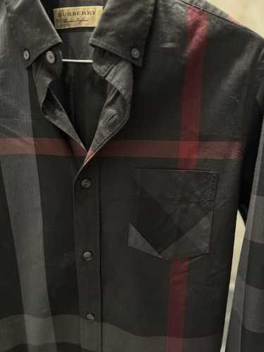 Burberry Burberry Brit Charcoal Grey Giant Check … - image 1