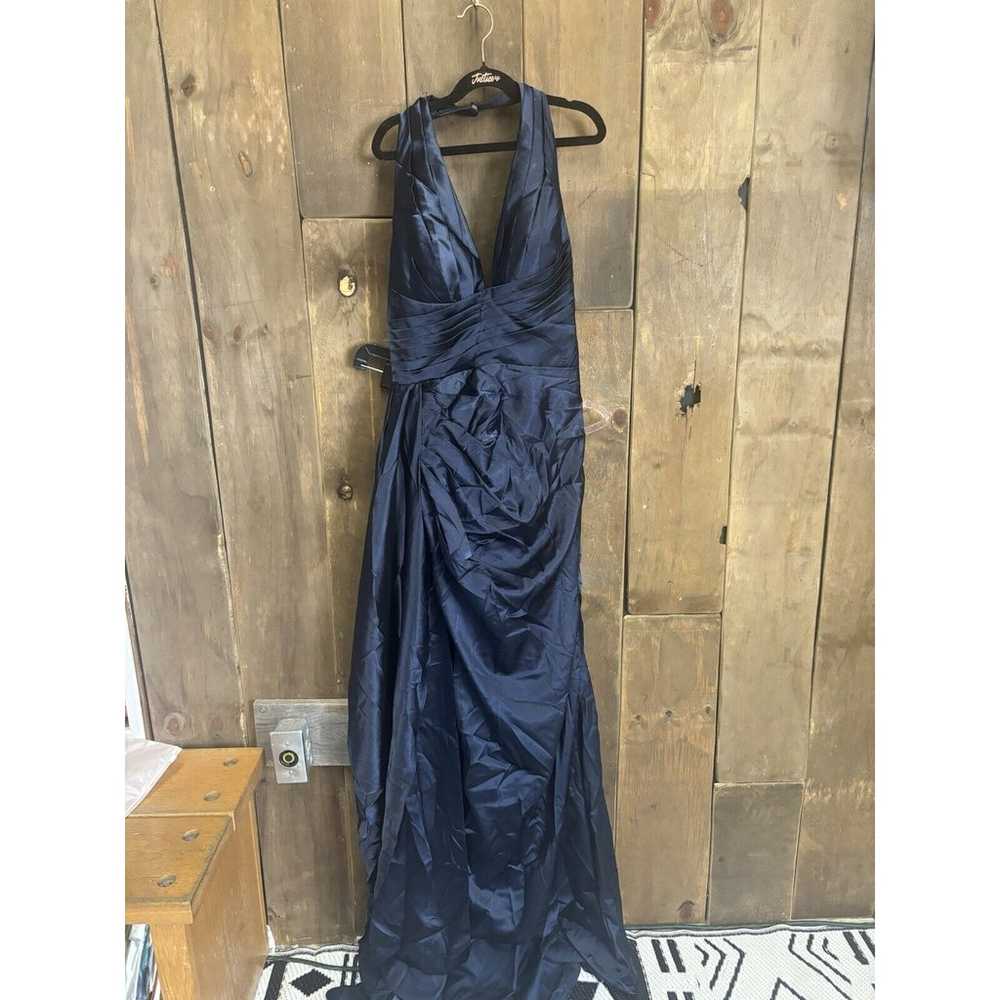 Blue Long Formal brides maid -party Dress Size 4 - image 1