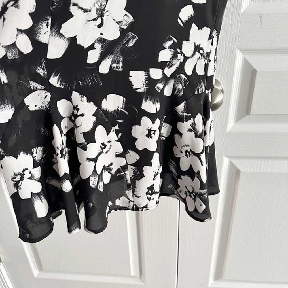 1. State Floral Ruffle Hem Short Sleeve Mini Dres… - image 7