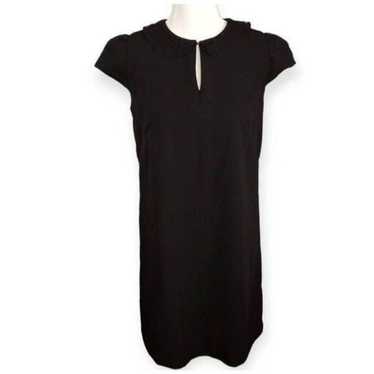 ANN TAYLOR LOFT BLACK SHIFT DRESS SZ.4 EUC .