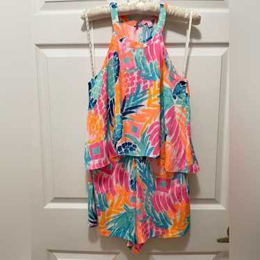 Lilly Pulitzer Womens Romper Edona Goombay Size 6… - image 1