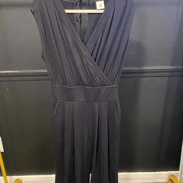 CAbi Downtown Black Jumpsuit Size Small