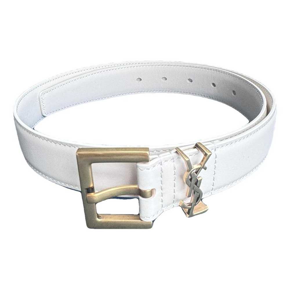 Saint Laurent Cassandre leather belt - image 1