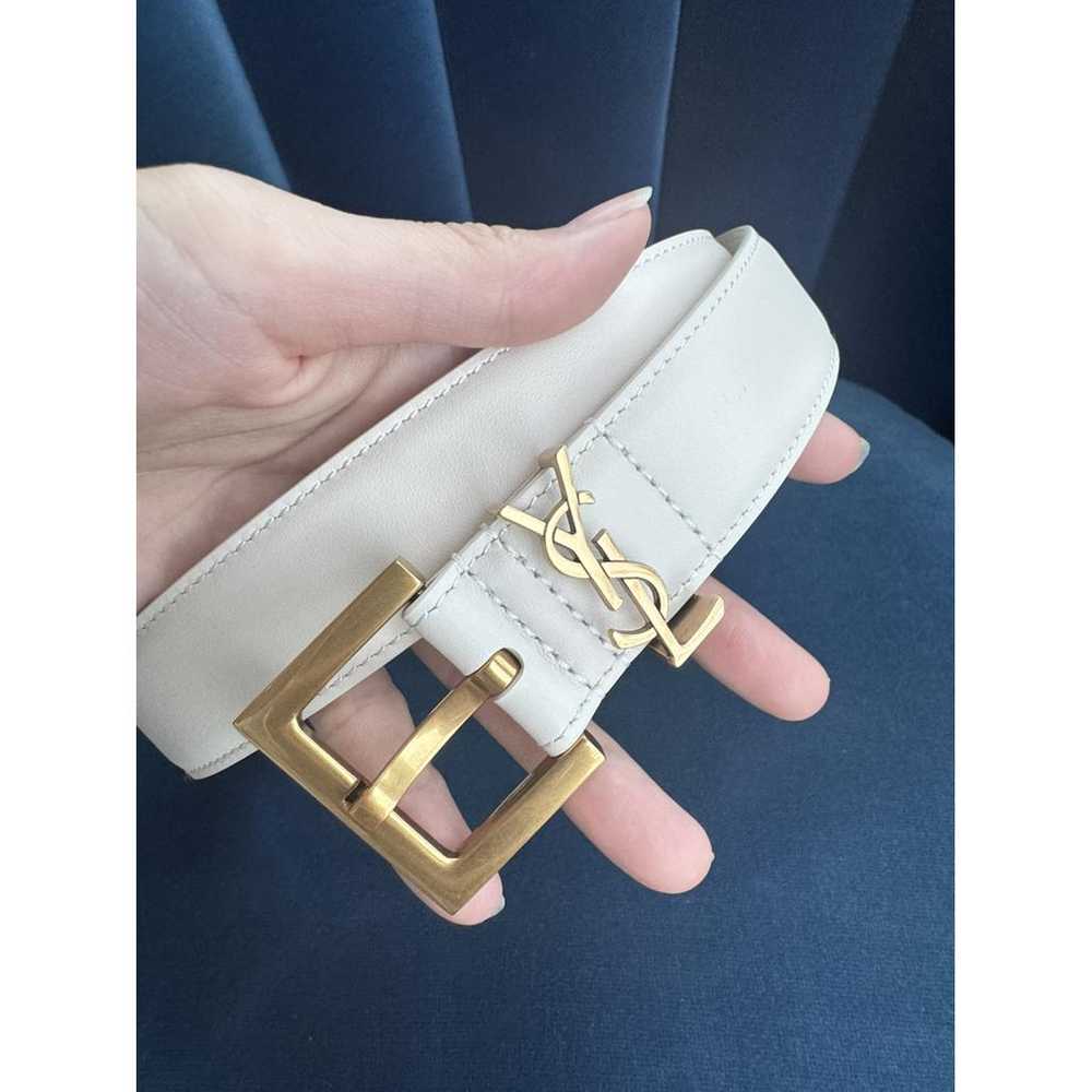 Saint Laurent Cassandre leather belt - image 2