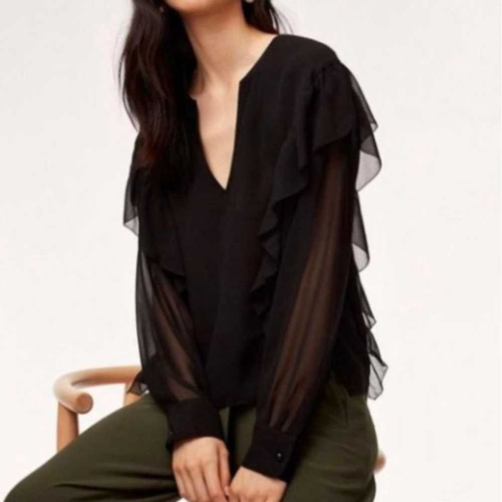 Wilfred Aritizia Blouse Black L - image 2