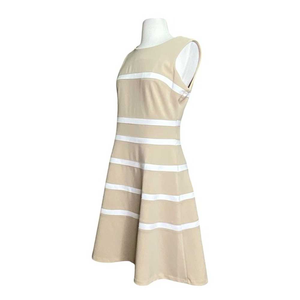 Tommy Hilfiger Beige and White Striped Dress Size… - image 2