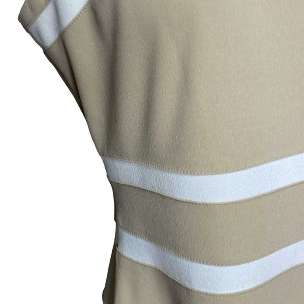 Tommy Hilfiger Beige and White Striped Dress Size… - image 9