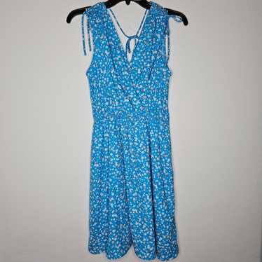 NWOT Kaileigh Women's Blue Floral Dress Size Mediu