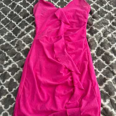 Pink sparkly homecoming/prom dress