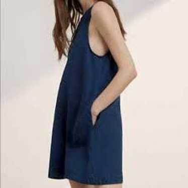 Aritzia WILFRED Trompette Linen Denim Dress